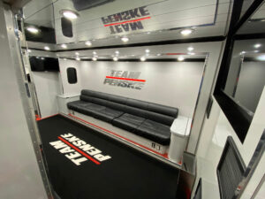 Team Penske transporter interior