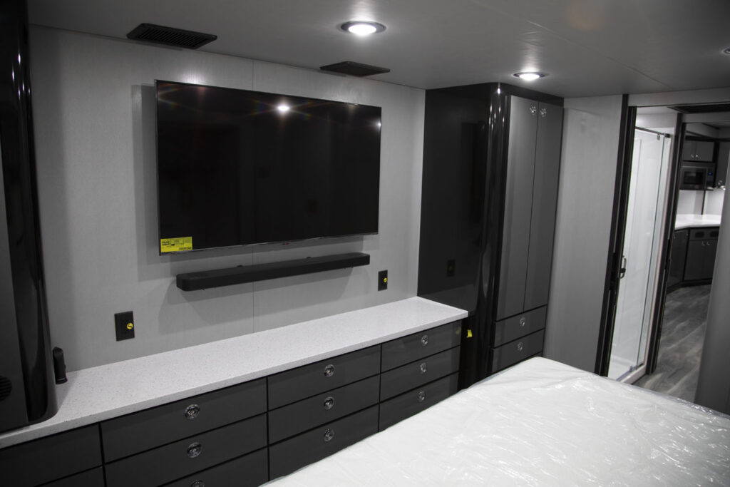 Toy hauler bedroom