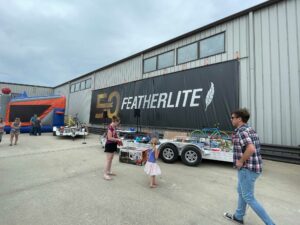 Featherlite Trailers celebrated 50 years with their employees and their family members.