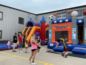 Children could enjoy a number of different activities at the employee event.