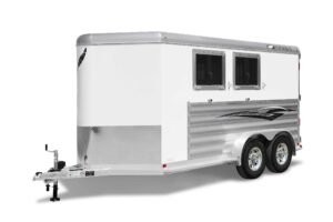 Model 9400 slant load horse trailer