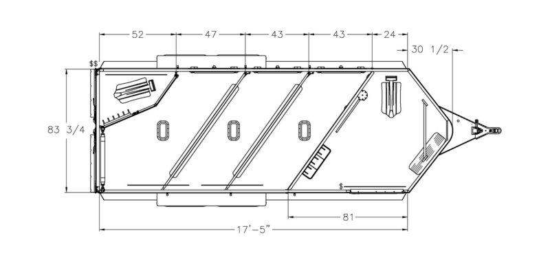 3H Model 9400 floorplan